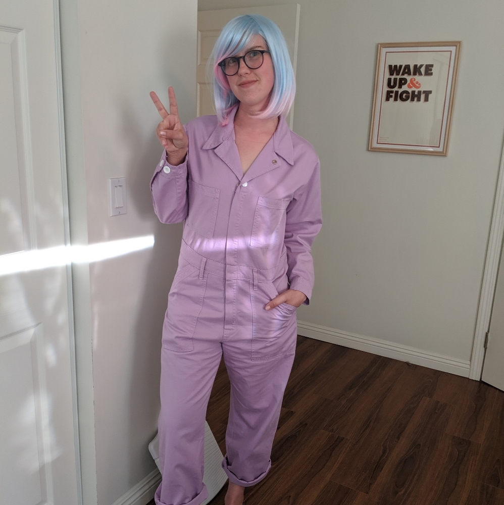 Big Bud Press lilac everyday jumpsuit sz M